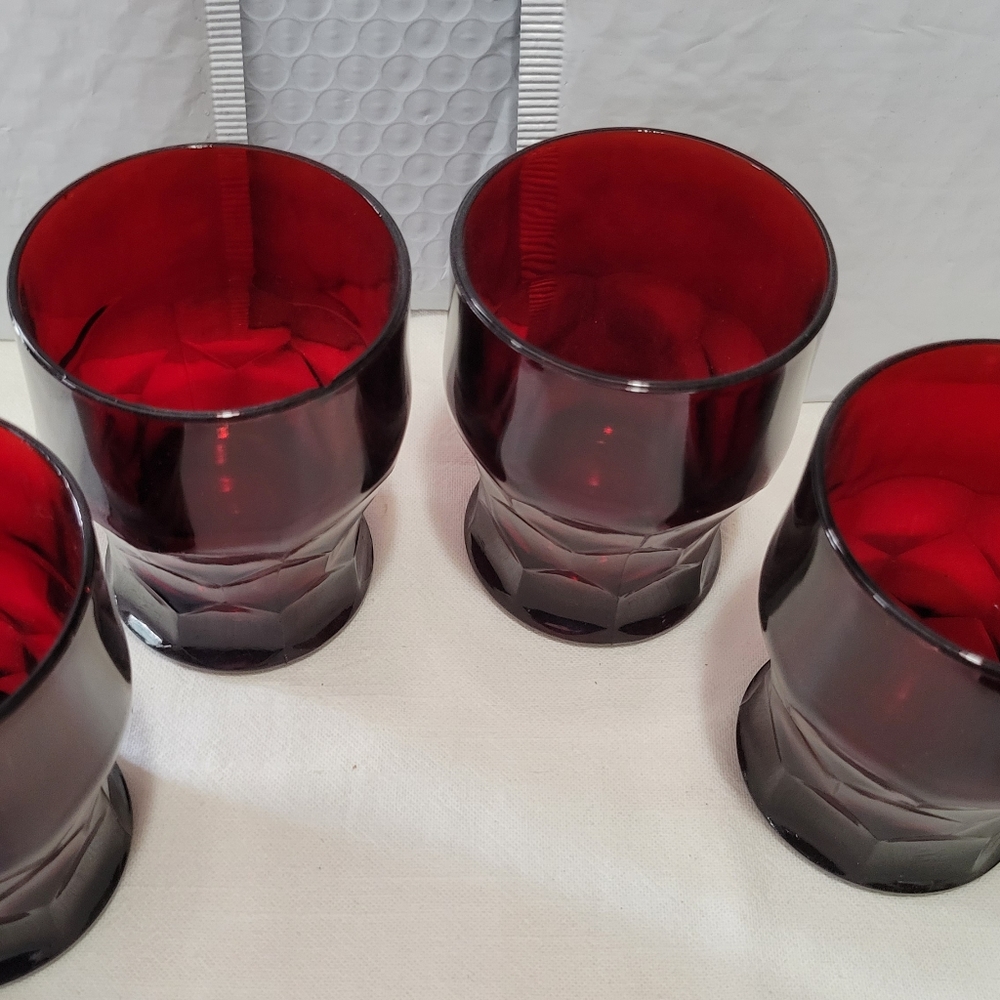 Anchor Hocking Ruby Red Tumblers